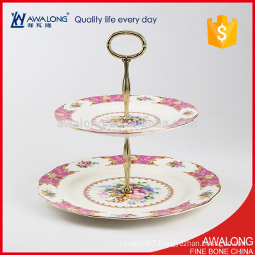 royal porcelain dessert fruit plate for household parties and wedding gift